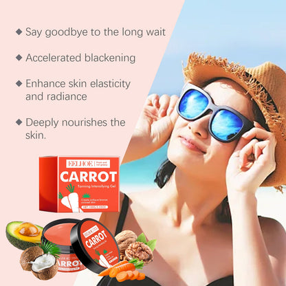 Carrot Black Tanning Gel for Even Wheat Skin Tone